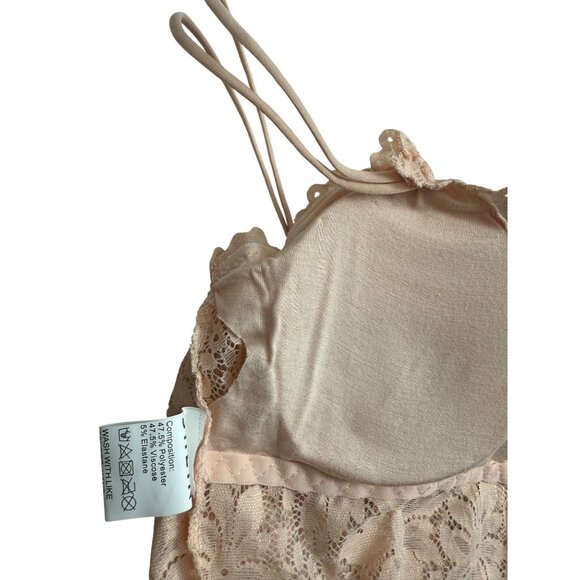 Lace Bralette Set Of 3 White Peach & Black Colors Floral Design Women One Size - Picture 4 of 16